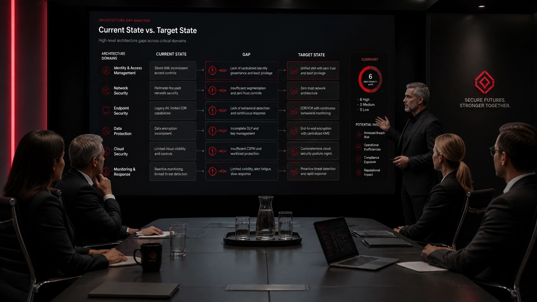 Architecture gap analysis: current state vs. target state